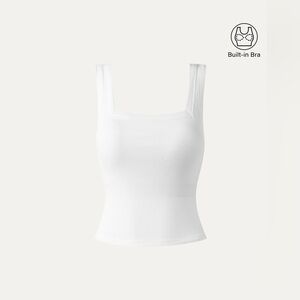OGL Slinky Square Open-Back Brami Tank Top